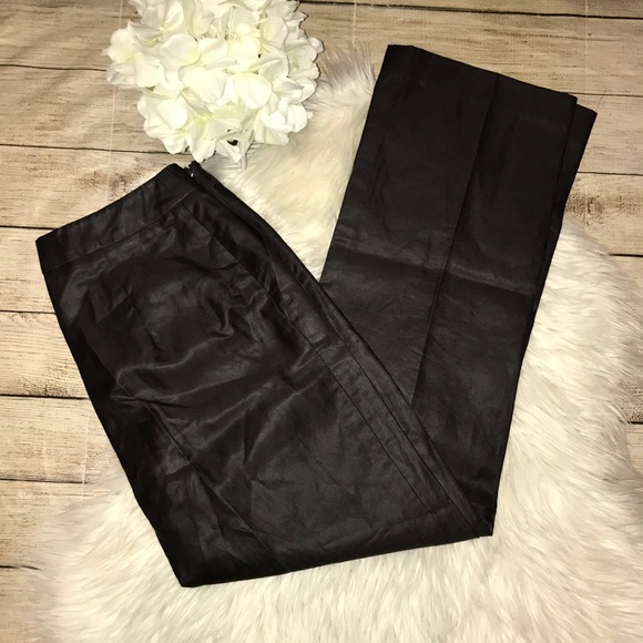 Max Mara Brown Silk Blend Wide Leg Trousers